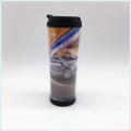 Eco Friendly Plastic Single Wall Coffee Cups with Lid and Customized Logo